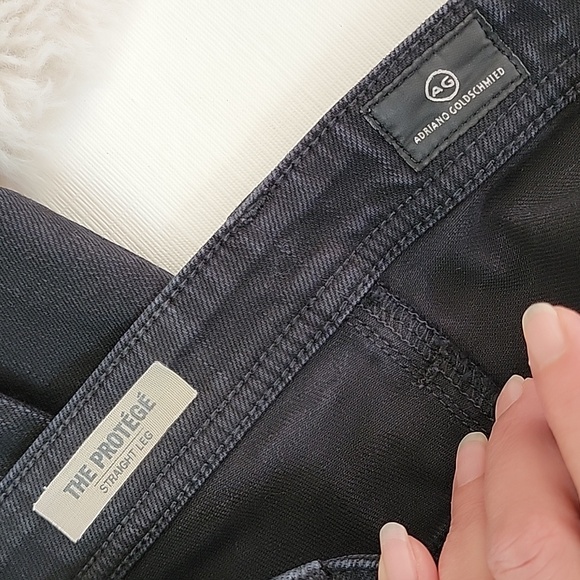 AG Adriano Goldschmied Men's The Protege Straight Leg Black Jeans sz40 BinT - Picture 2 of 5